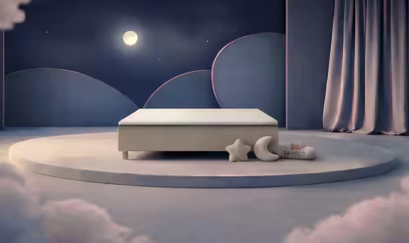 Οικογενειακό κρεβάτι FAMBED σε μπεζ, 210 × 210 cm, χωρίς κεφαλάρι
